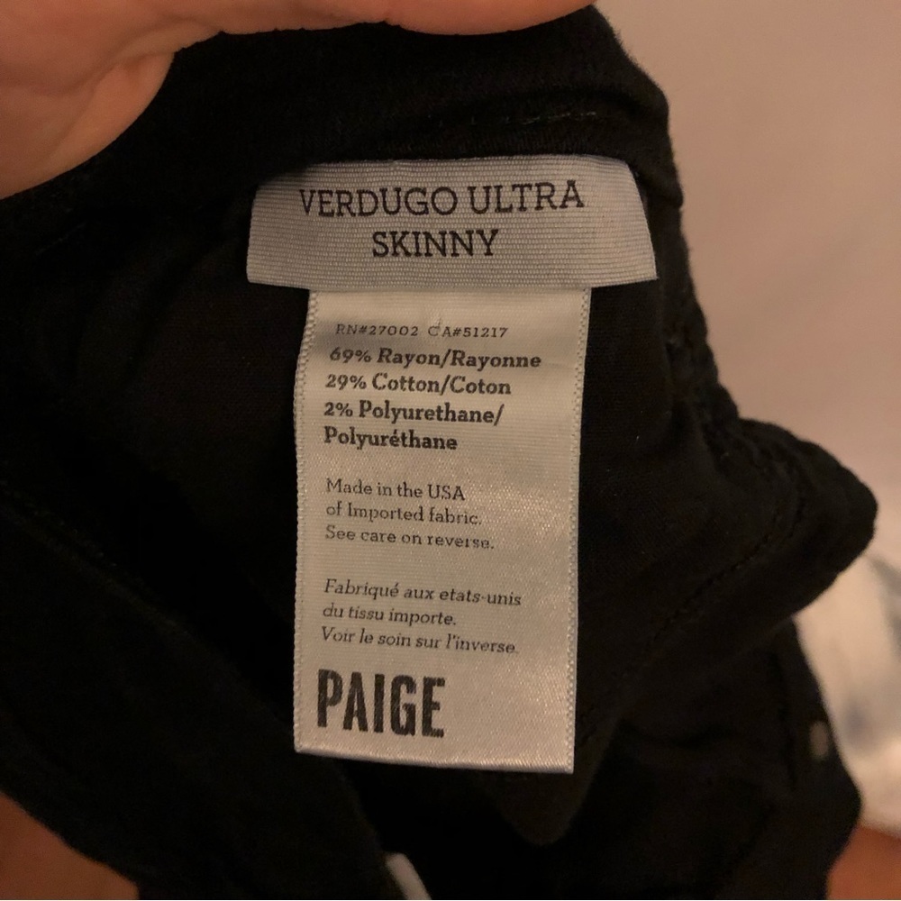 Paige Verdugo ultra skinny jeans size 27 - Picture 7 of 13